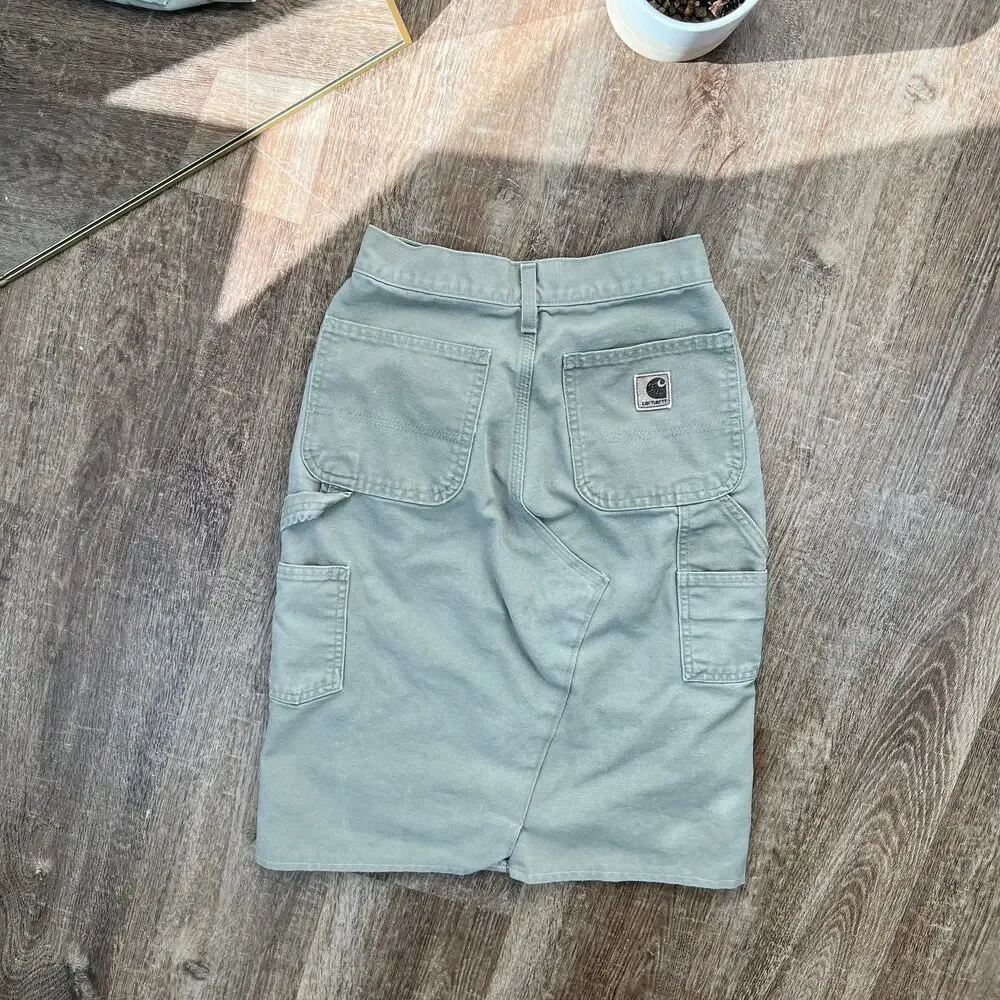 Carhartt Vintage Y2K Reworked Upcycled Canvas Skirt - Picture 5 of 7
